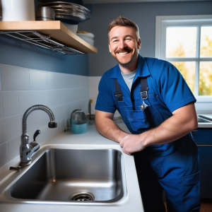 A person smiling in the kitchen